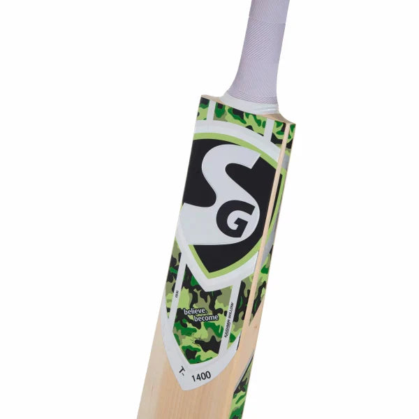 SG T-1400 Kashmir Willow Scoop Bat for Tennis Cricket Ball