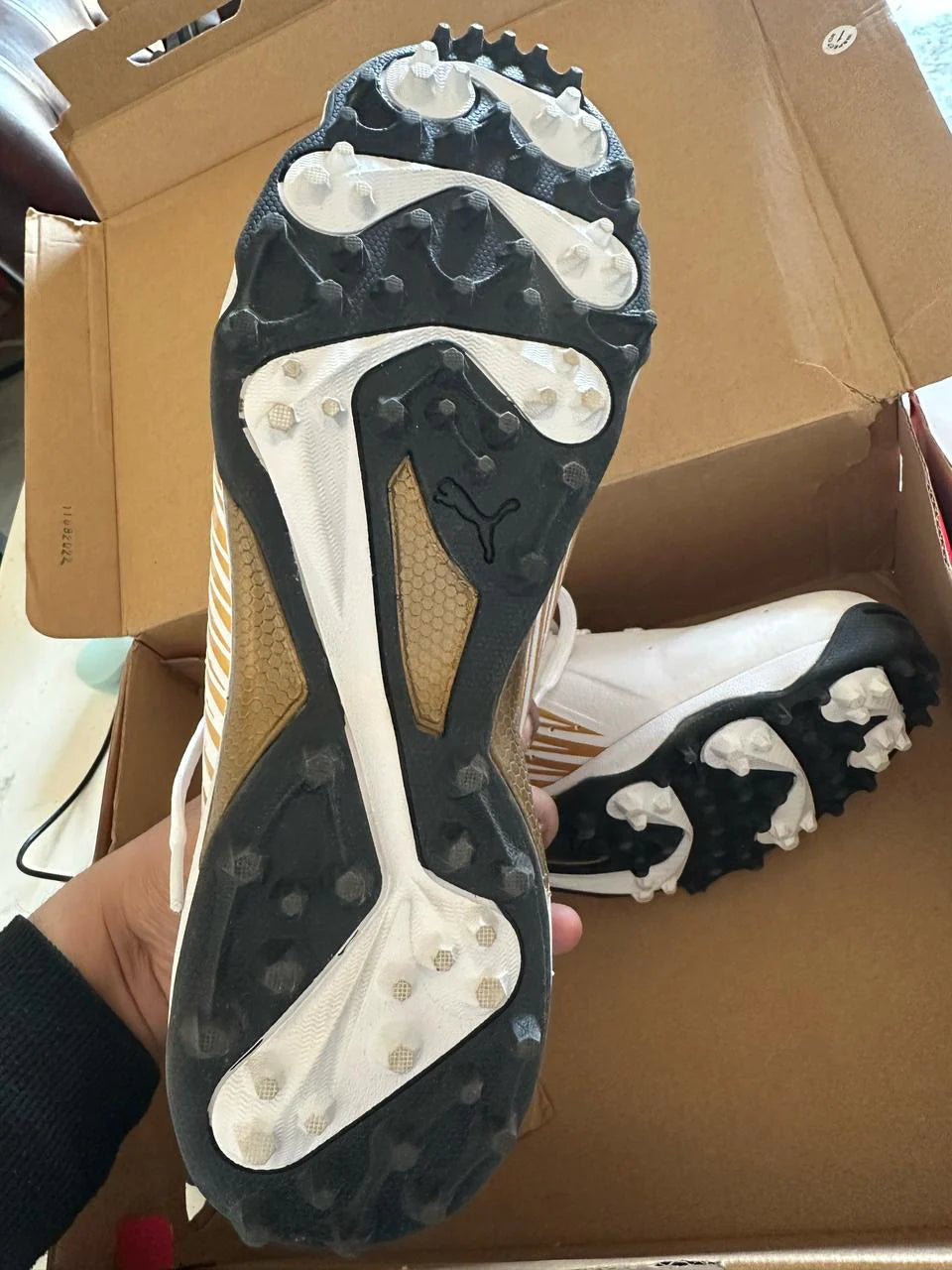 Puma 22 FH Rubber VK- Puma White-Gold-Puma Black