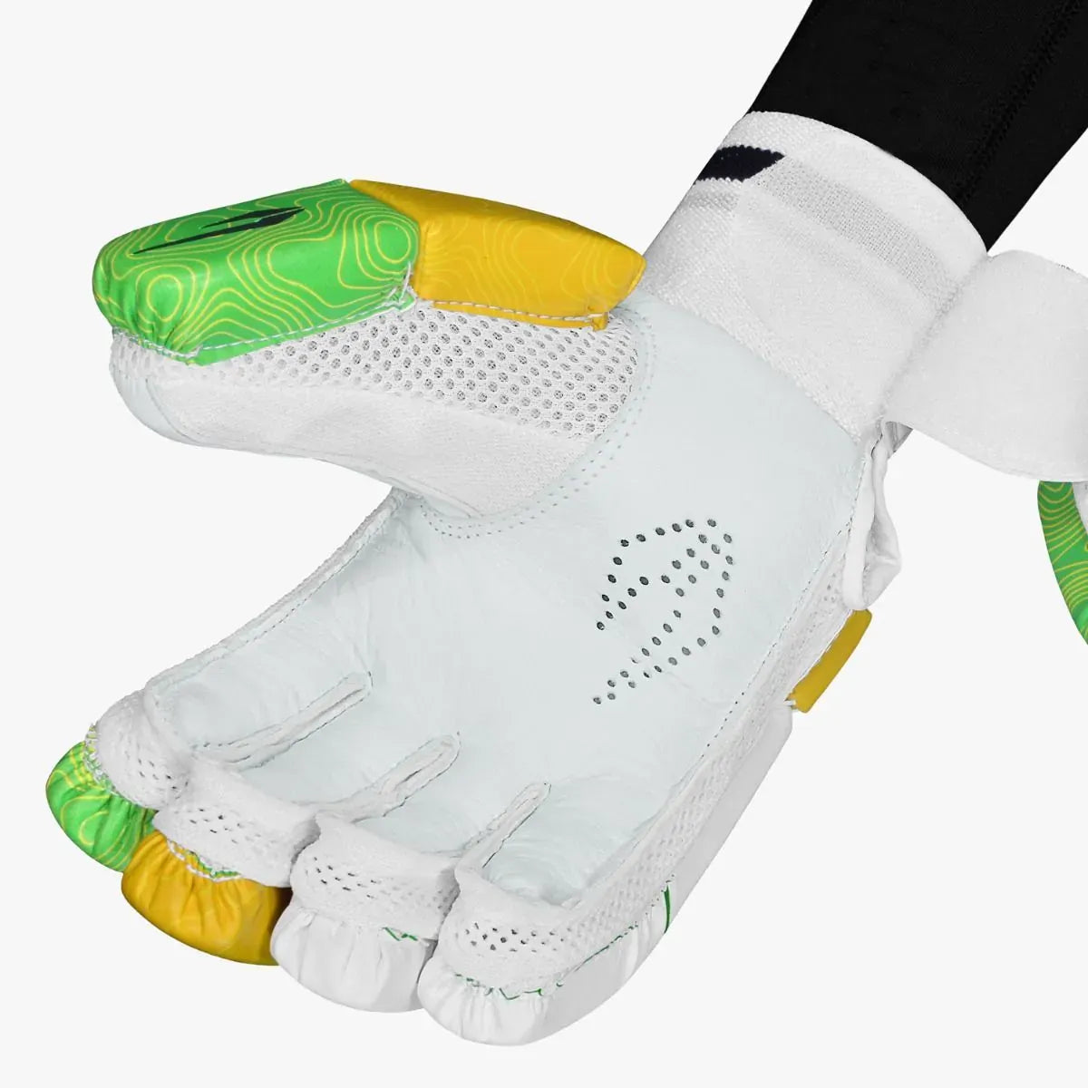 Intense attitude batting glove (Green/Yellow)
