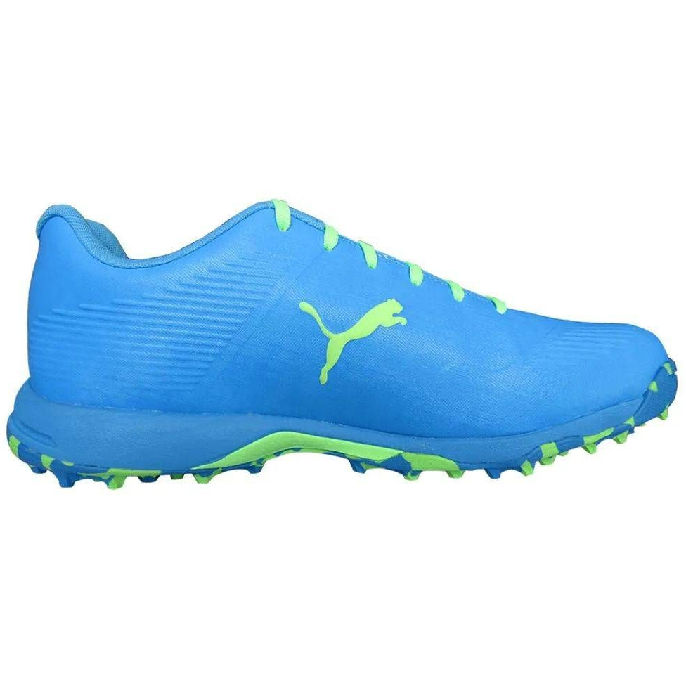 Puma 19 FH Rubber Stud Cricket Shoes Elektro Green Nrgy Blue