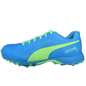 Puma 19 FH Rubber Stud Cricket Shoes Elektro Green Nrgy Blue