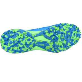 Puma 19 FH Rubber Stud Cricket Shoes Elektro Green Nrgy Blue