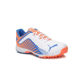 حذاء كريكيت PUMA 22 FH مطاطي للرجال باللون الأبيض الحمضي