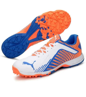 حذاء كريكيت PUMA 22 FH مطاطي للرجال باللون الأبيض الحمضي