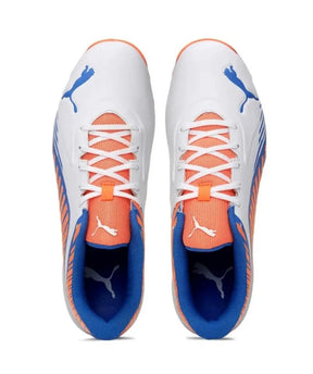 حذاء كريكيت PUMA 22 FH مطاطي للرجال باللون الأبيض الحمضي