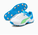 Puma 19.1 White-Nergy Blue-Elektro Green Shoes ecricstore 